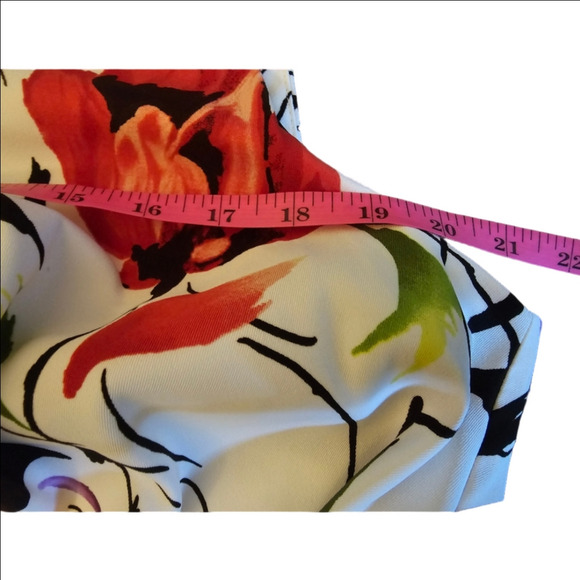 Alyx Woman Belted Floral Fit & Flare Midi Dress Size 16 - Picture 12 of 13